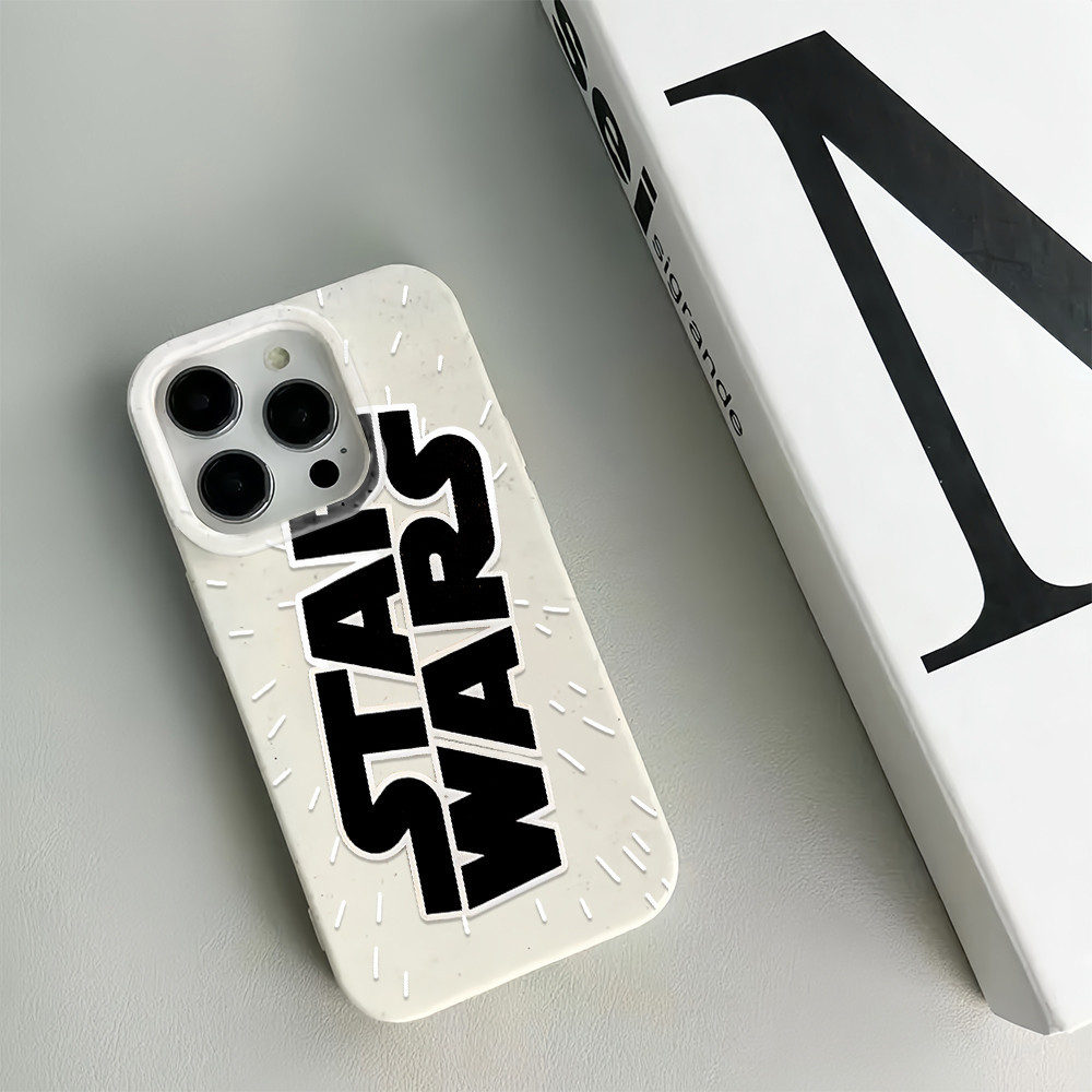 ข ้ าวสาลีสีขาวกรณีสําหรับIphone 15promax 14 11 13 12 7 8 Plus X XR XSMax Star Warsกันกระแทกฝาครอบอุปกรณ ์ เสริม