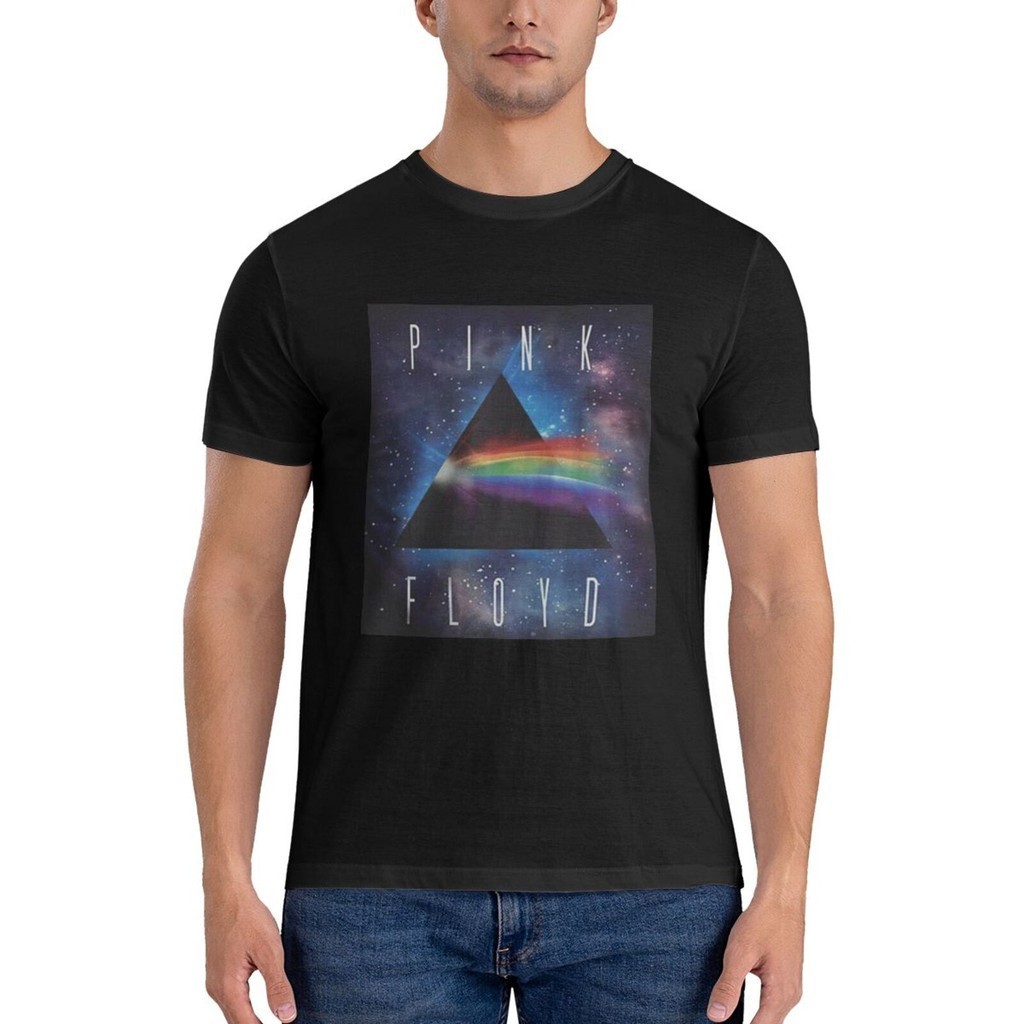 Pink Floyd Darkside Space Liquid Blue M-6 Rock Prog Rock เสื้อยืดลําลอง Big