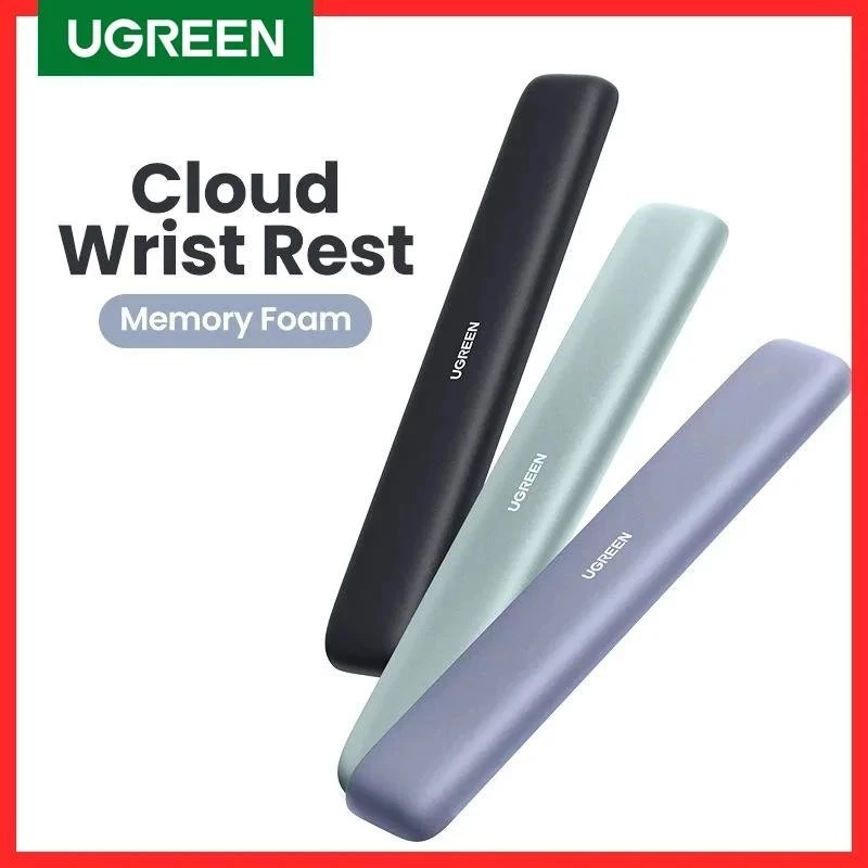 Ugreen สายรัดข้อมือหน่วยความจําโฟม Cloud Wrist Guard คีย์บอร์ดสร้อยข้อมือ Pad Palm สําหรับคีย์บอร์ด Soft Pad Palm Hand Wrist