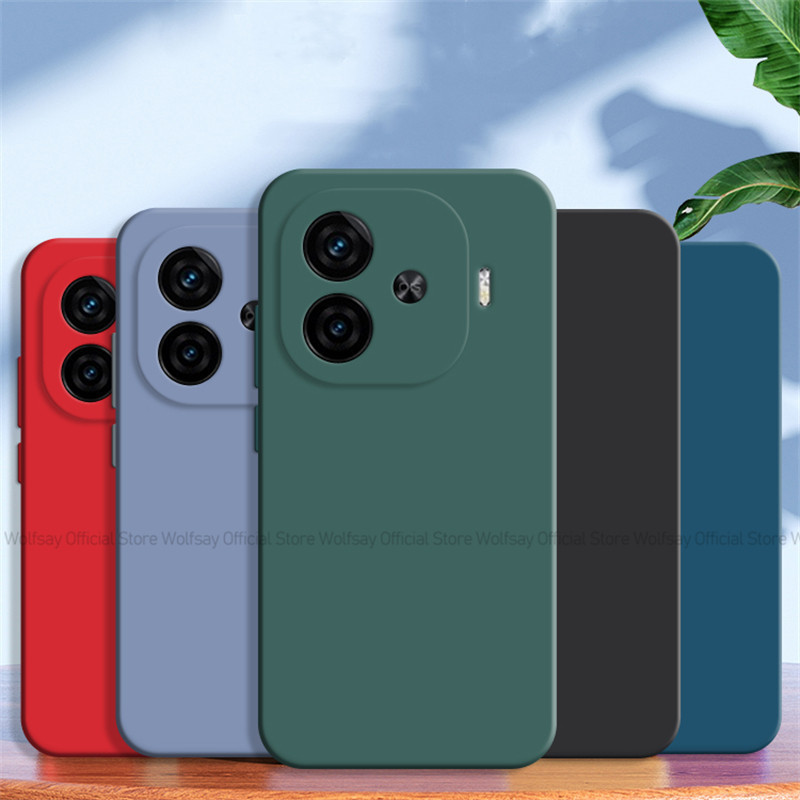 สําหรับ Vivo IQOO Z9 Turbo กรณี Vivo IQOO Z9 Turbo 5G กันกระแทกซิลิโคนเหลวเดิม TPU ฝาครอบโทรศัพท ์ V