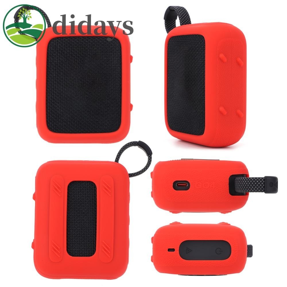 🚚สต็อกพร้อมในกรุงเทพ🚚 เคสซิลิโคนลําโพงป ้ องกันรอยขีดข ่ วนพร ้ อมคาราบิเนอร ์ สําหรับ J-B-L GO 4