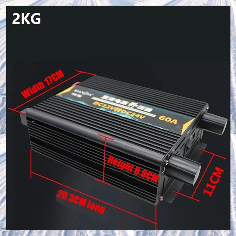 [N Xgr ] Transformer DC Converter Power Booster 12V ถึง 24V DC 60 Ampere Power Booster Step-Up DC DC DC Converter 12 โวลต ์ ถึง 24 โวลต ์ สําหรับรถวิดีโอตู ้ เย ็ น