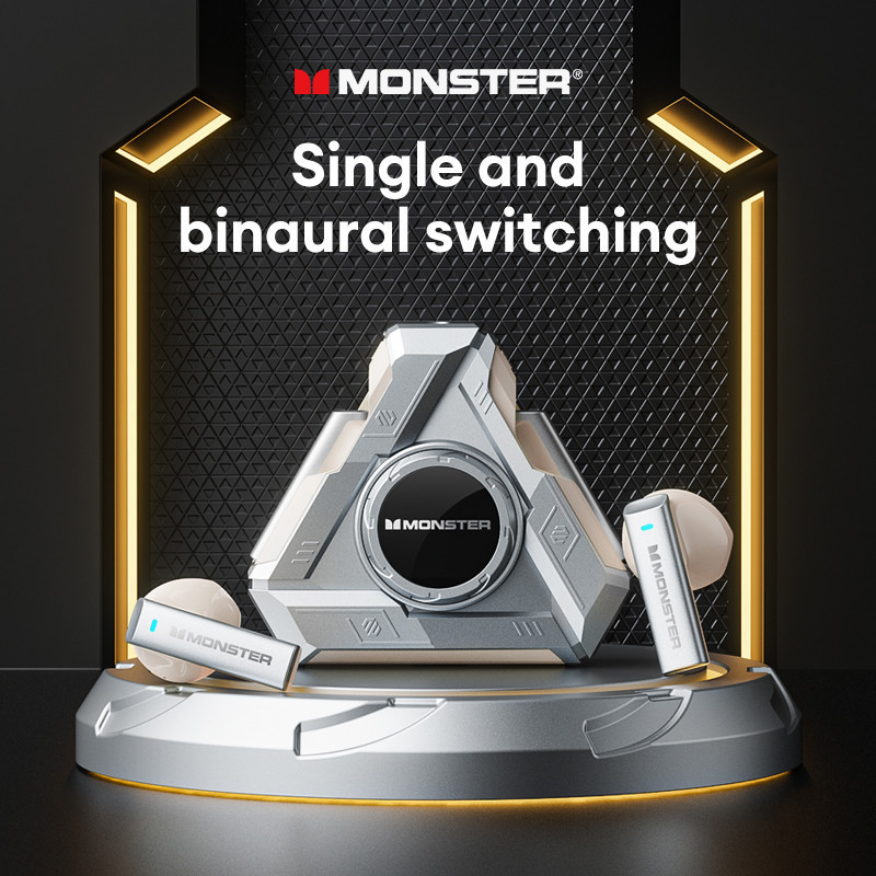 Monster XKT22 หูฟังตัดเสียงรบกวนระยะไกลสเตอริโอไฮไฟหูฟังบลูทูธ 5.4 ชุดหูฟังสําหรับเล ่ นเกมไร ้ สาย