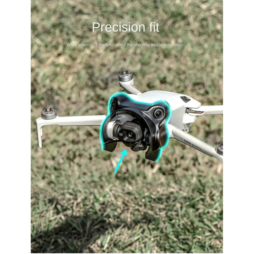 Drone ฝาครอบเลนส์สําหรับ Mini 4 Pro ฝาครอบป้องกันเลนส์ป้องกันแสงสะท้อนกล้อง Gimbal สําหรับ DJI Mini 4 Pro อุปกรณ์เสริม