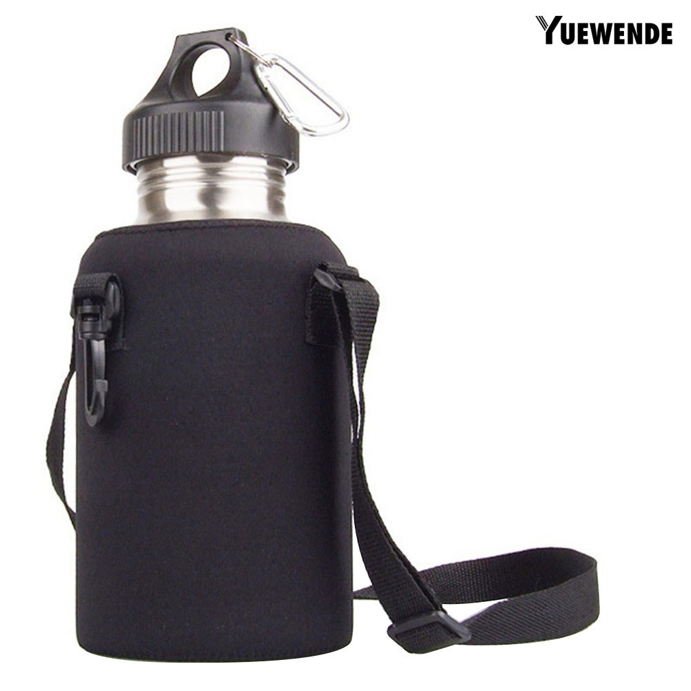 [ Yuew ] 2L/2000ml Travel Stainless Steel Tea Water Bottle Carrier Insulated Bag Holder