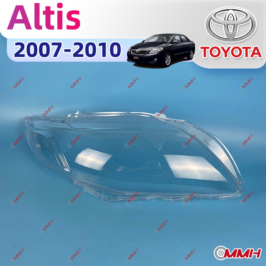 ไฟหน้าตรงรุ่น สําหรับ TOYOTA ALTIS (07-10) เลนส์ไฟหน้าตรงรุ่น ฝาครอบโคมไฟหน้า