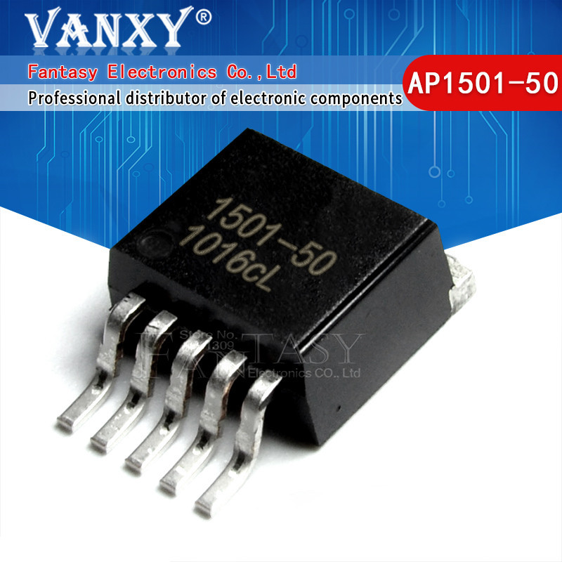 5pcs AP1501-50 AP1501-5.0 TO263-5 1501-50 TO-263 AP1501 AP1501-3 AP15001-3.3 AP15013K5LA AP15001-ADJ AP1501-12 AP1501-12K5G-13 ส่วนประกอบอิเล็กทรอนิกส์ vanxy