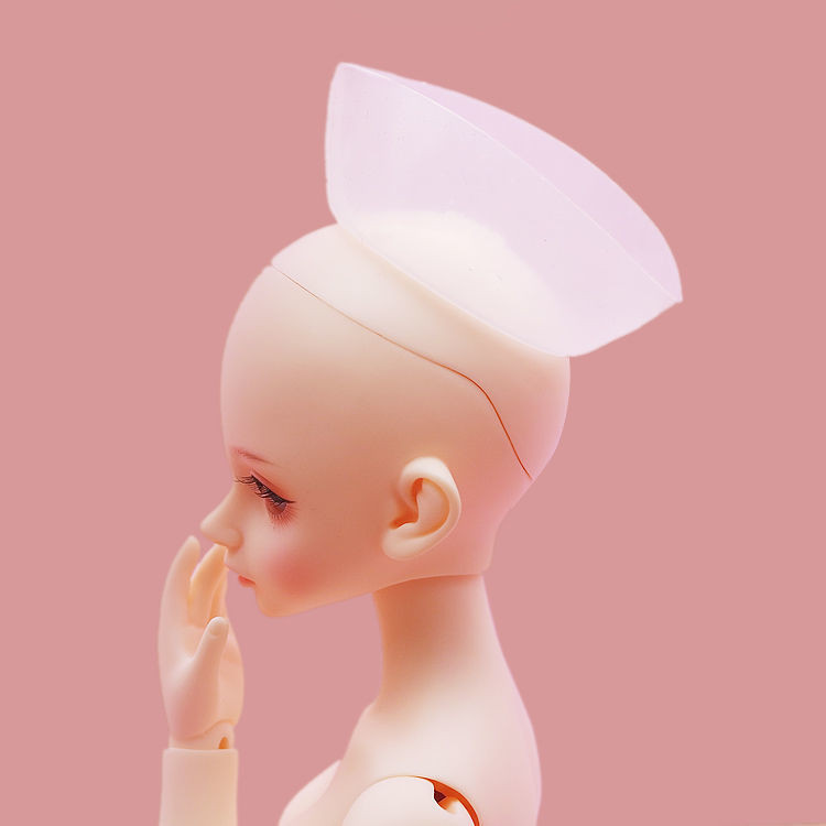 Bjd/sd ตุ ๊ กตาซิลิโคนหมวก 1/3,1/4,1/6Blyte ผ ้ าขนาดเล ็ กลื ่ น Anti-Dyeing plus-ขนาดเส ้ นรอบวงศีรษะวิกผมคงที ่ หมวก