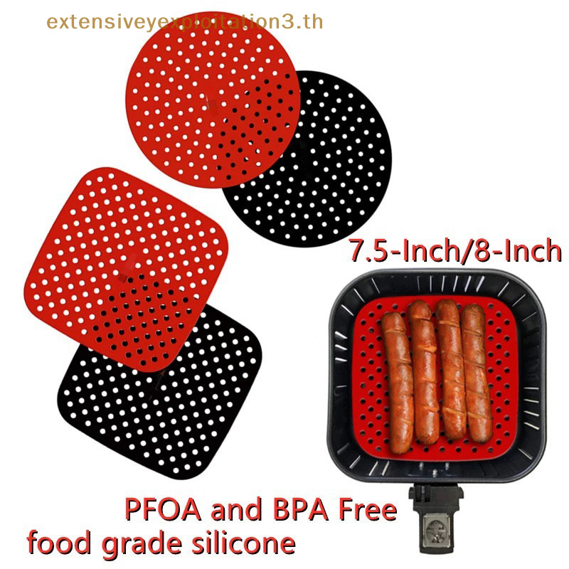 # Hgth # Air Fryer Liner Air Fryer Mat Non-Stick Silicone Fryer Basket For Air Fryers .