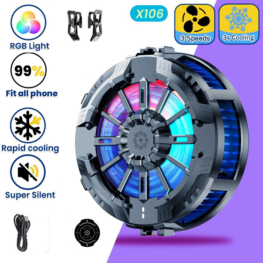 CX08 Pro เหมาะสำหรับโทรศัพท์มือถือและแท็บเล็ต เย็นเร็ว เสียงเงียบ มีประกัน3เดือน ส่งจากไทย