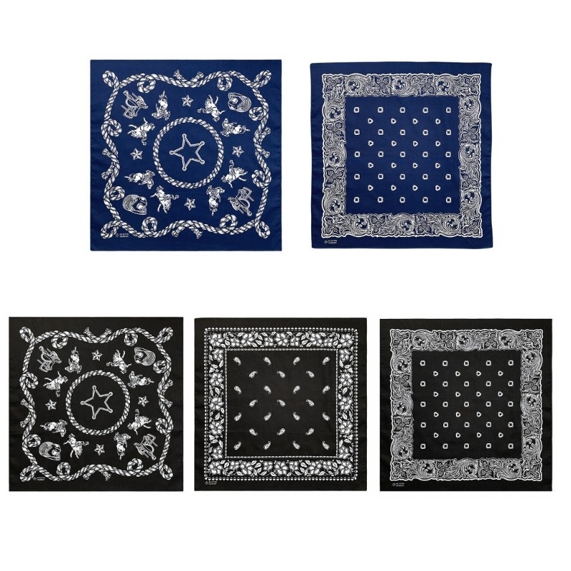 Wake แฟชั่นพิมพ์ Headscarf สําหรับ DanceParty Square Kercheif Casual Bandana Street Dance Bandana กิจกรรมกลางแจ้ง Headw
