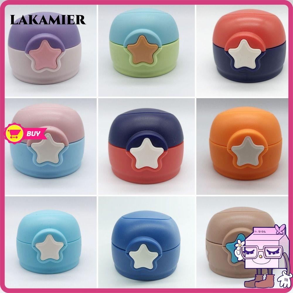 Lakamier ฝากระติกน้ําร้อนซิลิโคน พร้อมหลอดดูด สําหรับเด็ก 2 ชิ้น