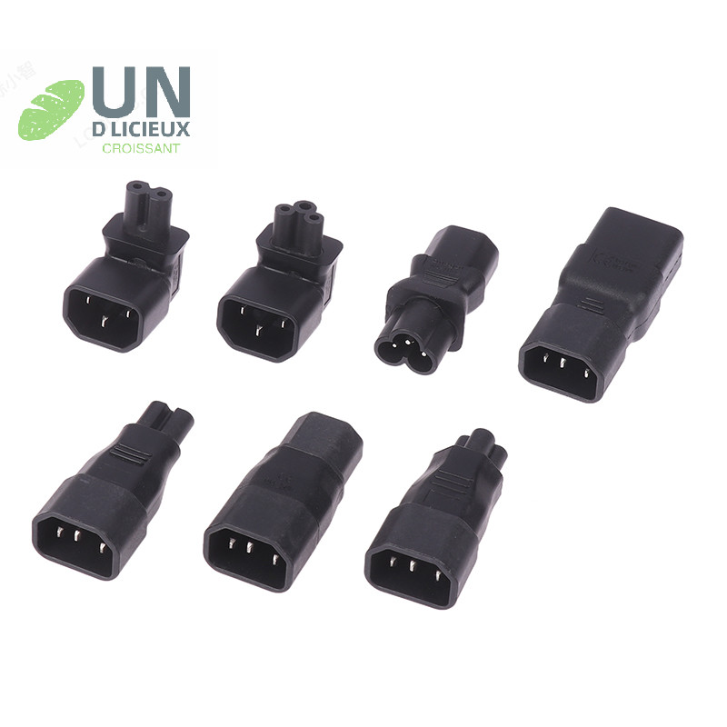 Good UPS PDU ชายหญิง EU US ปลั๊กไฟอะแดปเตอร์ซ็อกเก็ต Universal IEC320 C13 C14 ถึง C5 C6 C7 C8 C19 C20 C21 เชื่อมต่อแปลงดี