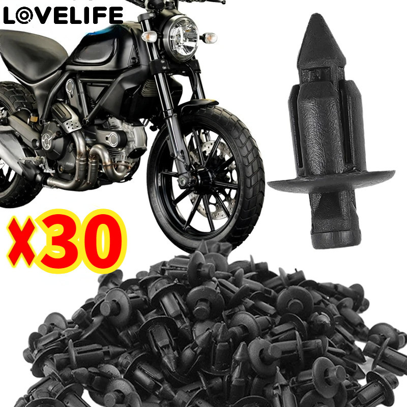 KAWASAKI SUZUKI สกรูขยายหัวเข็มขัด-รถจักรยานยนต์พลาสติก หมุดย้ํา รัด-ตกแต่งแผงยึดคลิป-รถกันชนพิทักษ์สกรู-รถจักรยานยนต์เชลล์ไหลปกสกรู-สําหรับซูซูกิคาวาซากิ