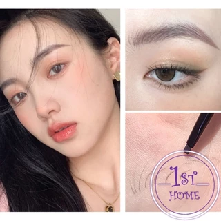 ดินสอเขียนคิ้ว 2 in 1 มีหัวเขียน และหัวแปรงปัดคิ้ว ทรงสามเหลี่ยม กันน้ํา กันเหงื่อ ติดทนนาน Eyebrow pencil