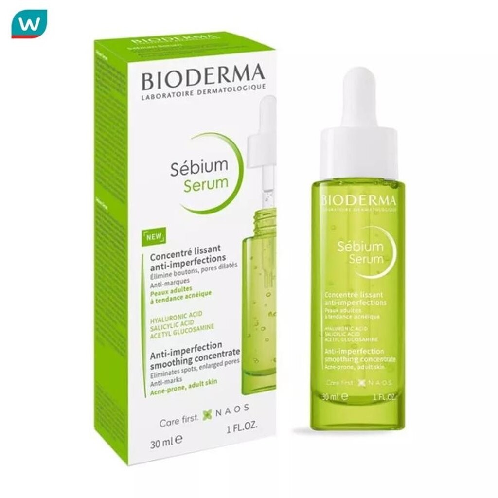 Bioderma ไบโอเดอร์มา ซีเบี่ยม เซรั่ม 30 มล. เซรั่มเข้มข้น สำหรับผิวมันเป็นสิว และริ้วรอย