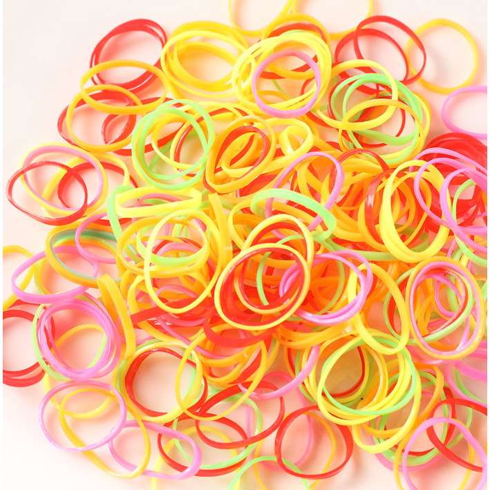 VERNO-Beauty Shop ยางรัดผมผู้หญิงเด็กยางยืด 1 แพ็ค/1000เส้น 1 แพ็ค/2000เส้น  โรงงานขายส่ง - รูปที่ 5