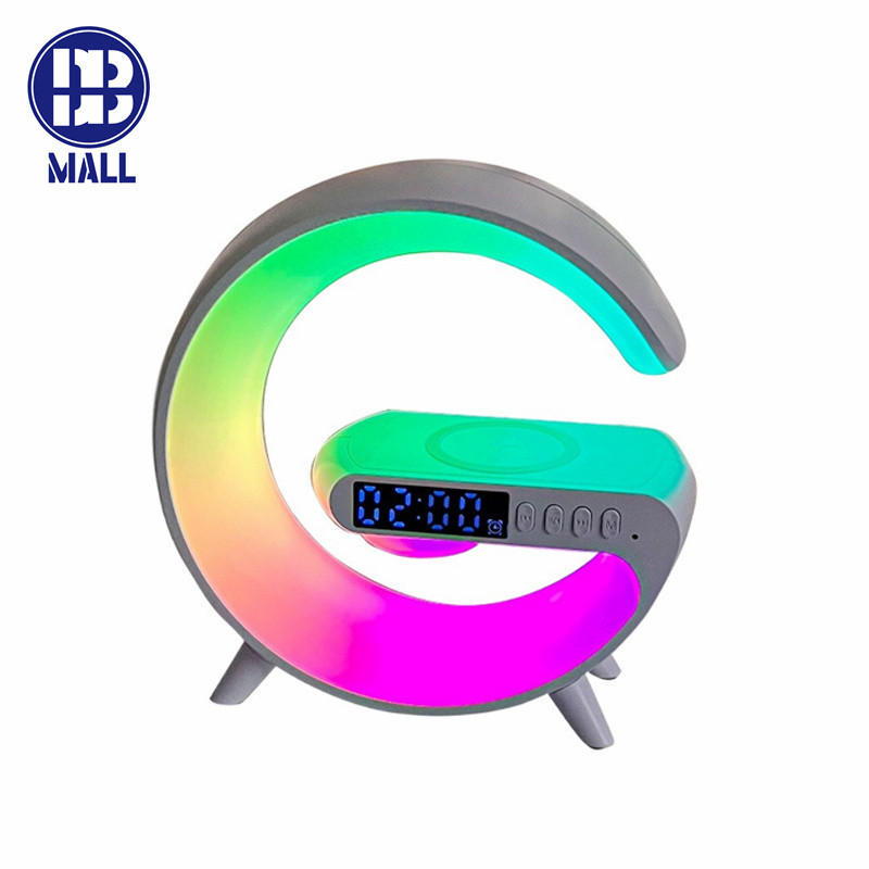 ลําโพงบลูทูธ ลำโพง G63 บลูทูธ 5.3 แท่นชาร์จไร้สาย15W+โคมไฟ LED หลากสี ตั้งค่นาฬิกาปลุกอัจฉริยะ Wirel