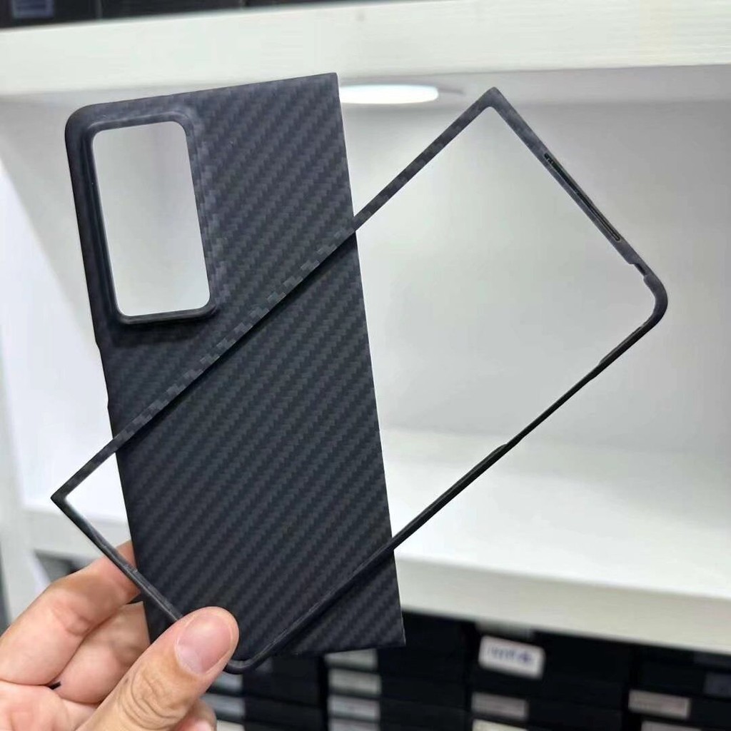 เคสคาร์บอนไฟเบอร์สําหรับ Honor Magic V2 MagicV2 Matte Aramid Fiber Ultra Thin Bulletproof Shell ฝาครอบป้องกันโทรศัพท์