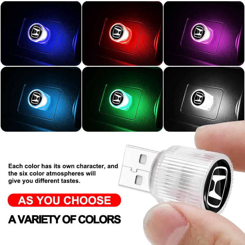 Mini LED รถ Auto ภายในบรรยากาศแสงสําหรับ Honda Civci CRV Accord Mugen Prelude FIT City CRZ CRX Jazz 