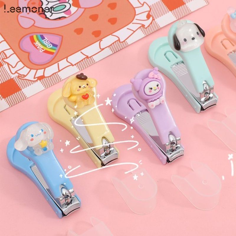【Lemon】กรรไกรตัดเล็บแบบพกพา กรรไกรตัดเล็บ สเตนเลส ลายการ์ตูน-LN