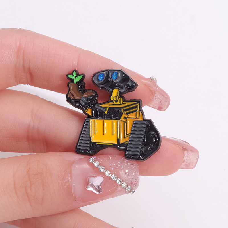Creative หุ ่ นยนต ์ Pins เข ็ มกลัดการ ์ ตูนตลกหุ ่ นยนต ์ เข ็ มกลัด Lapel ป ้ าย Pin เครื ่ องประดับของขวัญสําหรับเพื ่ อน