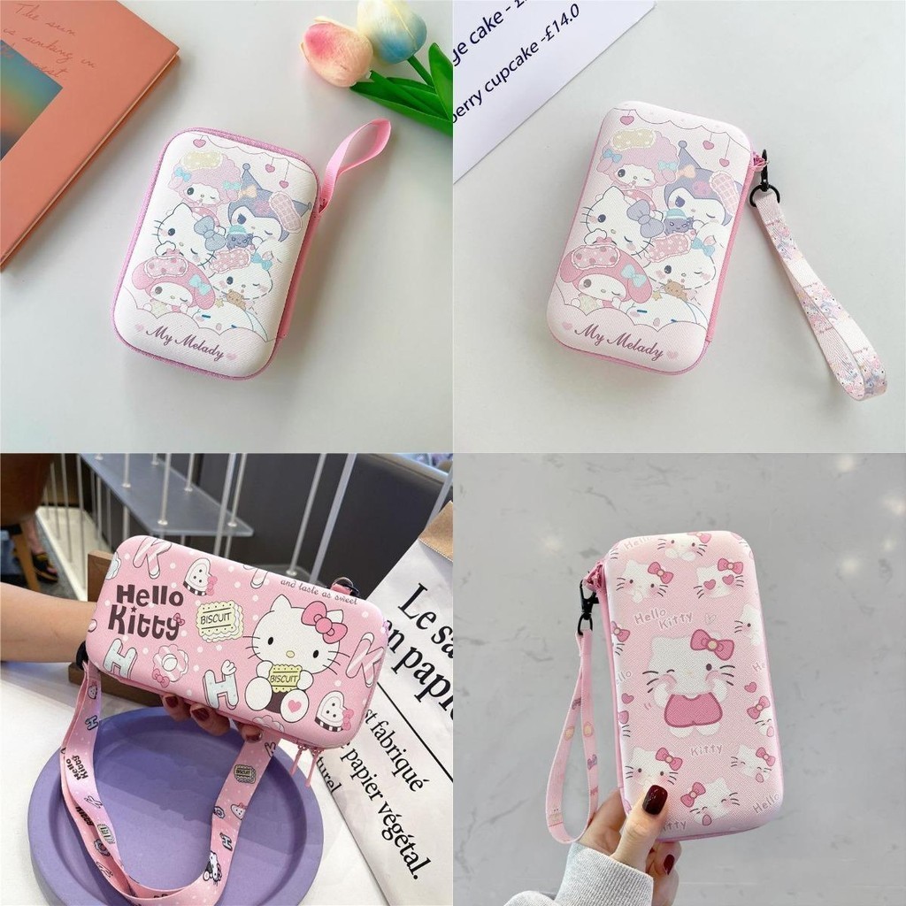 Hello Kitty Travel Organizer Bag Cable Organizer Bag Charger Pouch สําหรับหูฟัง /Powerbank/Mouse