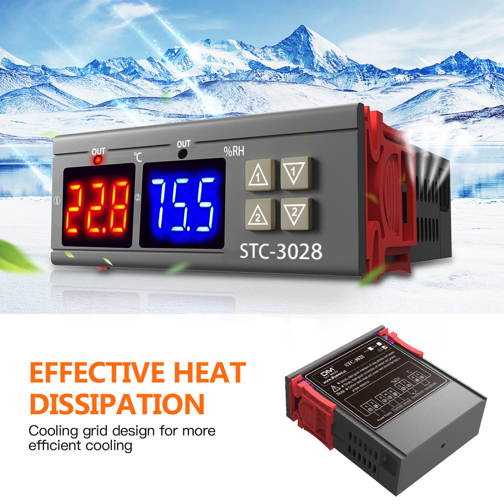 STC-3028 ตัวควบคุมอุณหภูมิ thermostat รูปที่ 3