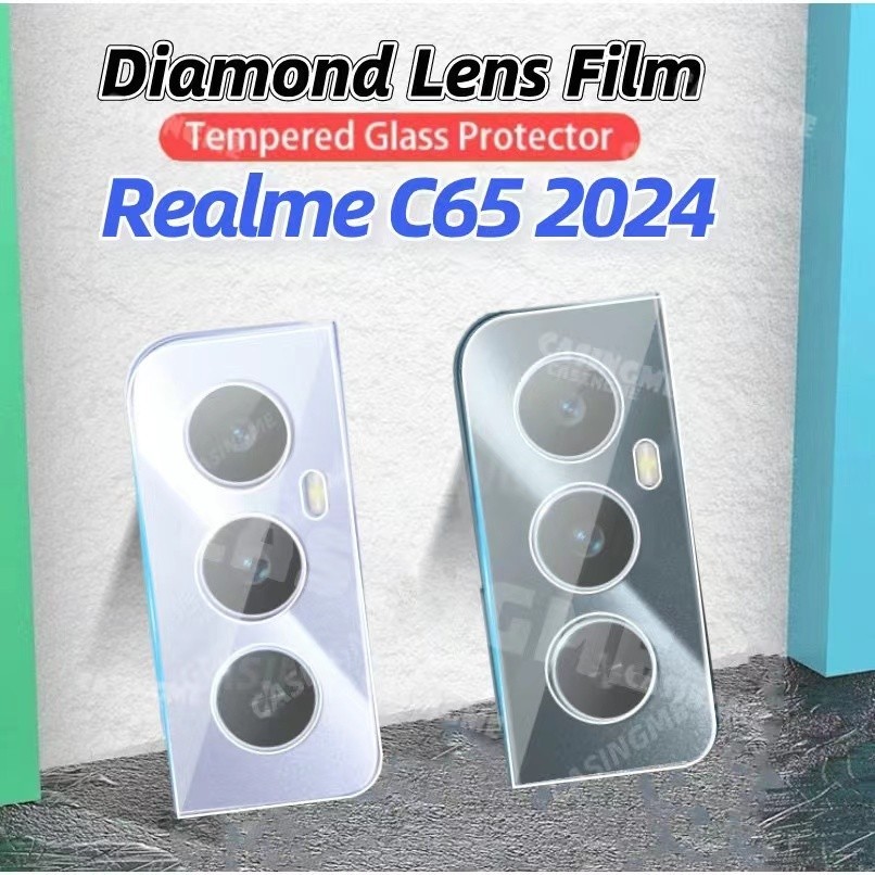 ฟิล์มกระจกกันรอย เลนส์กล้อง เต็มเลนส์ Realme C65 4G C63 C67 C55 รุ่นใหม่ พร้อมส่ง 007