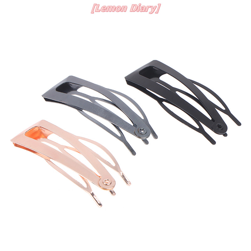 แอลดี| 10 ชิ้น Double-grip กิ๊บติดผมโลหะ Snap Barrettes ผู้หญิงเครื่องมือจัดแต่งทรงผมใหม่