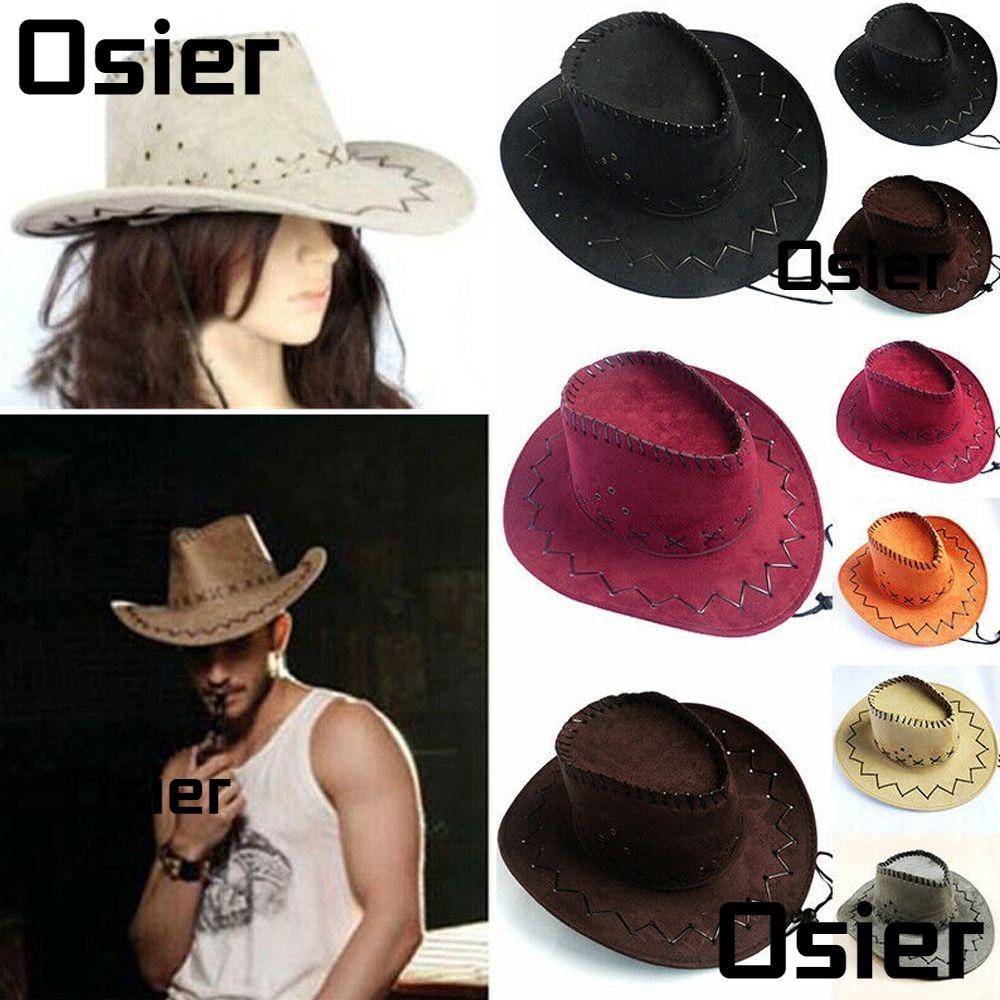 Osier1 ชุดเดรสแฟนซีหนังนิ ่ มแฟชั ่ นหมวกคาวบอย