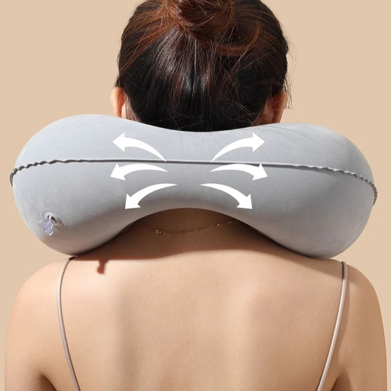 CDiscount หมอนเดินทางรูปตัว u ปั๊มลมปั๊มหมอนรองคอ ที่พักผ่อนสำหรับการเดินทางเหมาะสำหรับผู้ใหญ่ และเด็ก - รูปที่ 2