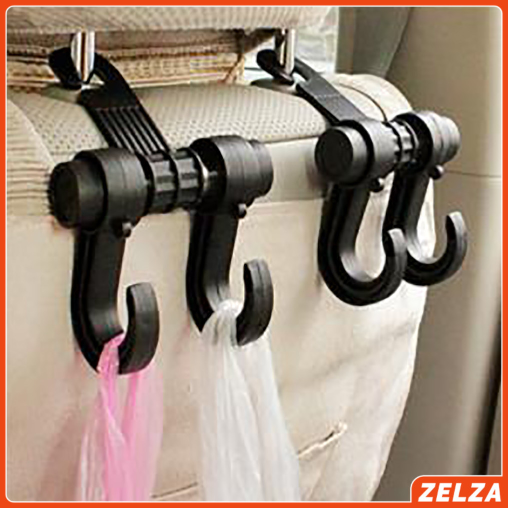 ZELZA ที่เกี่ยวเป๋าหลังรถราคา  ตะขอเกี่ยวกระเป๋า สิ่งของ กระเป๋าติดเบาะหลังรถ ตะขอเก็บของ Car Hook