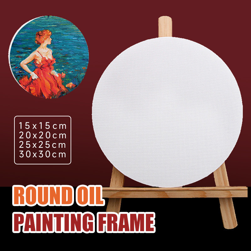 พร้อมส่ง!!เฟรม วาดรูป ระบายสี เฟรมผ้าใบ เฟรมวาดรูป เฟรมผ้าใบสำเร็จรูป เฟรมวงกลม เฟรมหัวใจ ขนาด 20/ 30/ 40ซม.ทรงกลม