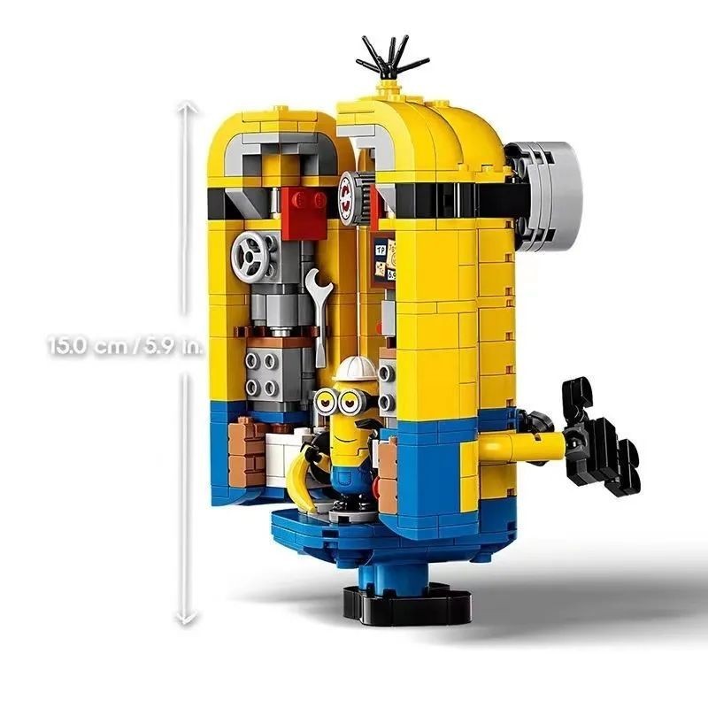 เข้ากันได้กับเลโก้เล่นกับมินเนี่ยน Despicable Me Series รุ่นชายหญิงเด็กการศึกษาประกอบอาคารบล็อกของเล่น LF6.2