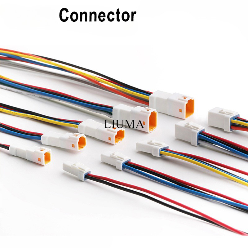 2 3 4 6 8 Pin JWPF 0.7 มม.อัตโนมัติกันน้ําอิเล็กทรอนิกส์ Micro Connector พร้อมสาย Butt Plug สายไฟสําหรับ Benz BMW JST-02/3/4/6/8TT