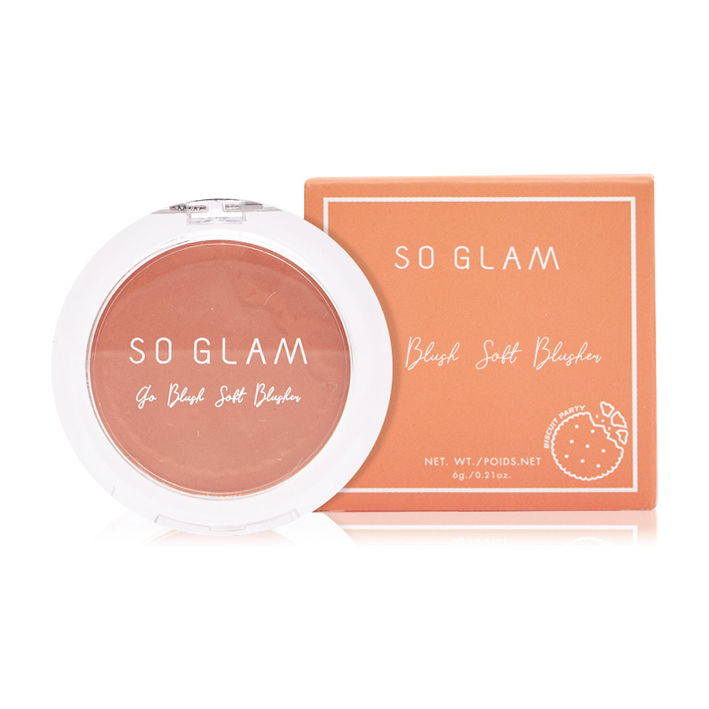 so glam go blush soft blusher 10 orange creamsicle biscuit บลัชออนเนื้อครีมสีส้ม 10 อัน
