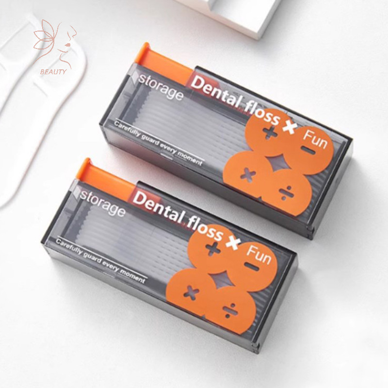 [maybeauty] กล่องเก็บไหมขัดฟัน Auto Oral Hygiene Care Floss Pick {TH}