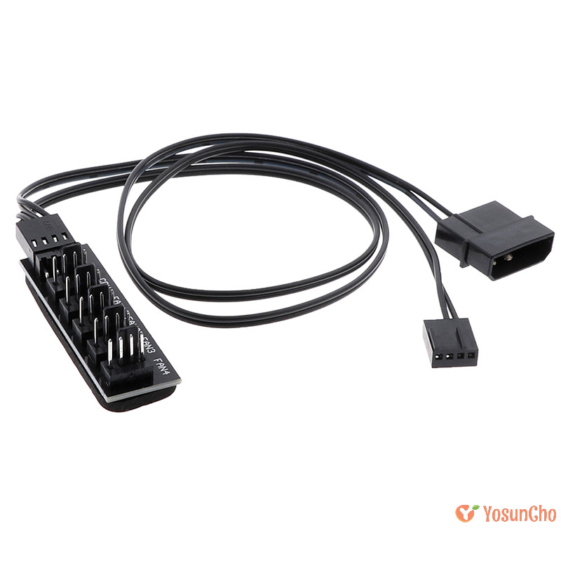 Yosunchoker] 1 ถึง 5 4Pin CPU cooler case fan Hub splitter adapter power cable ใหม่