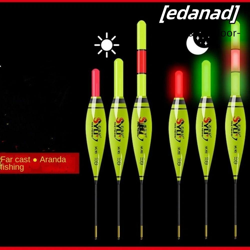 Edanad ทุ่นตกปลาอิเล็กทรอนิกส์, ทุ่นหลอดดริฟท์สลิป Strike Light Float, ไฟแสดงสถานะสะดุดตา 3 ไฟ Bobbers ตกปลากลางคืน