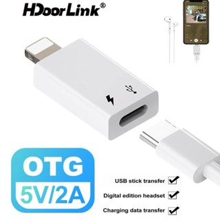 Type-c หญิง IOS 8Pin พอร์ตชายหูฟัง Converter USB C หูฟังอะแด…