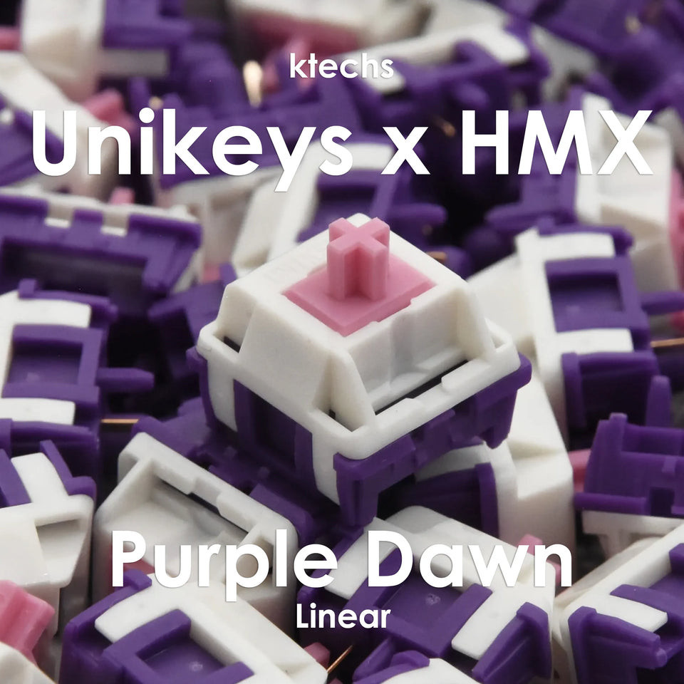 [ktechs] HMX Purple Dawn Linear Switch สําหรับคีย์บอร์ดเชิงกลแบบกําหนดเอง