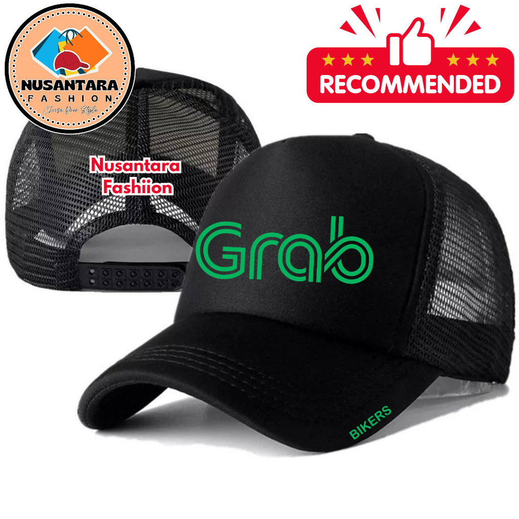 หมวก Nusantara Fashiion Trucker GRAB - GRAB Logo Distro Hat - หมวก OJOOL GRAB Premium - หมวกผู้ใหญ่ชาย& 39;s ดั้งเดิม - หมวกตาข่าย Cool Distro Men& 39; - อื่นๆ