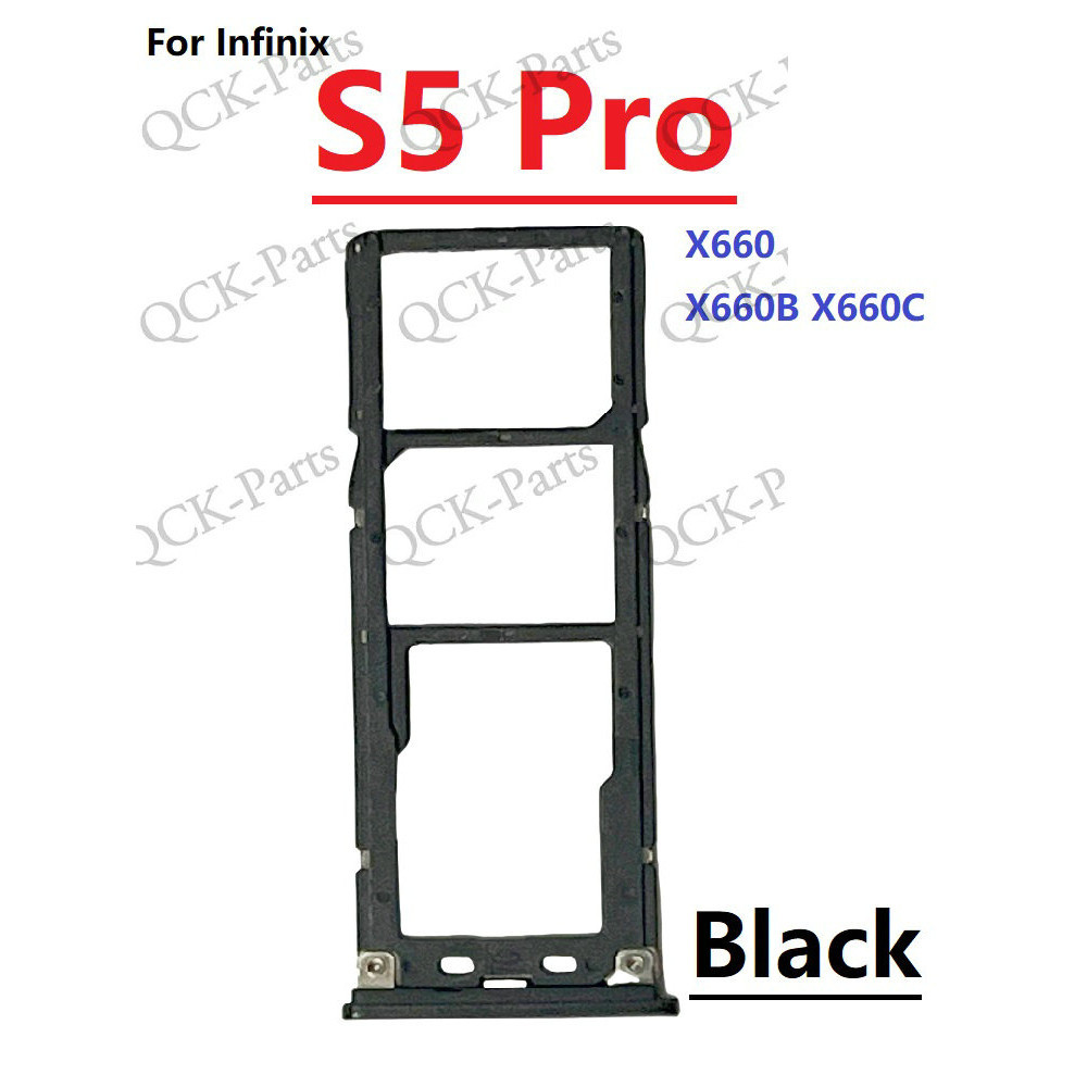 ถาดซิมการ์ดสําหรับ Infinix S5 Pro X660 X660B X660C สล็อตผู้ถืออะแดปเตอร์เชื่อมต่อ