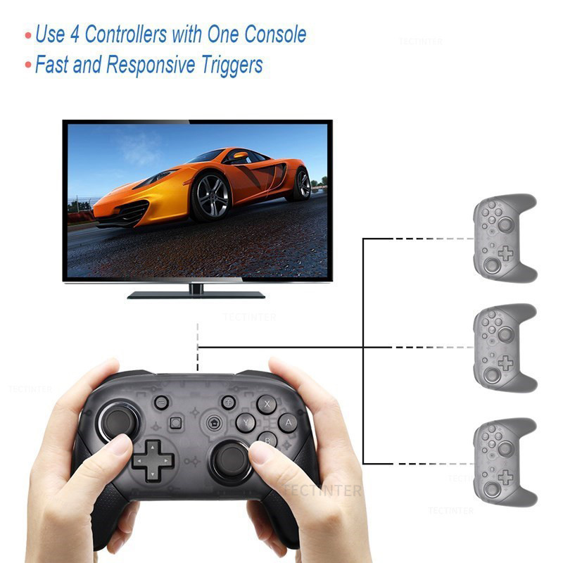 คอนโทรลเลอร์จอยสติ๊กบลูทูธไร้สายสําหรับ Nintend Switch Pro Mando Gamepad สําหรับ Nintendo Switch/Lite/Switch OLED