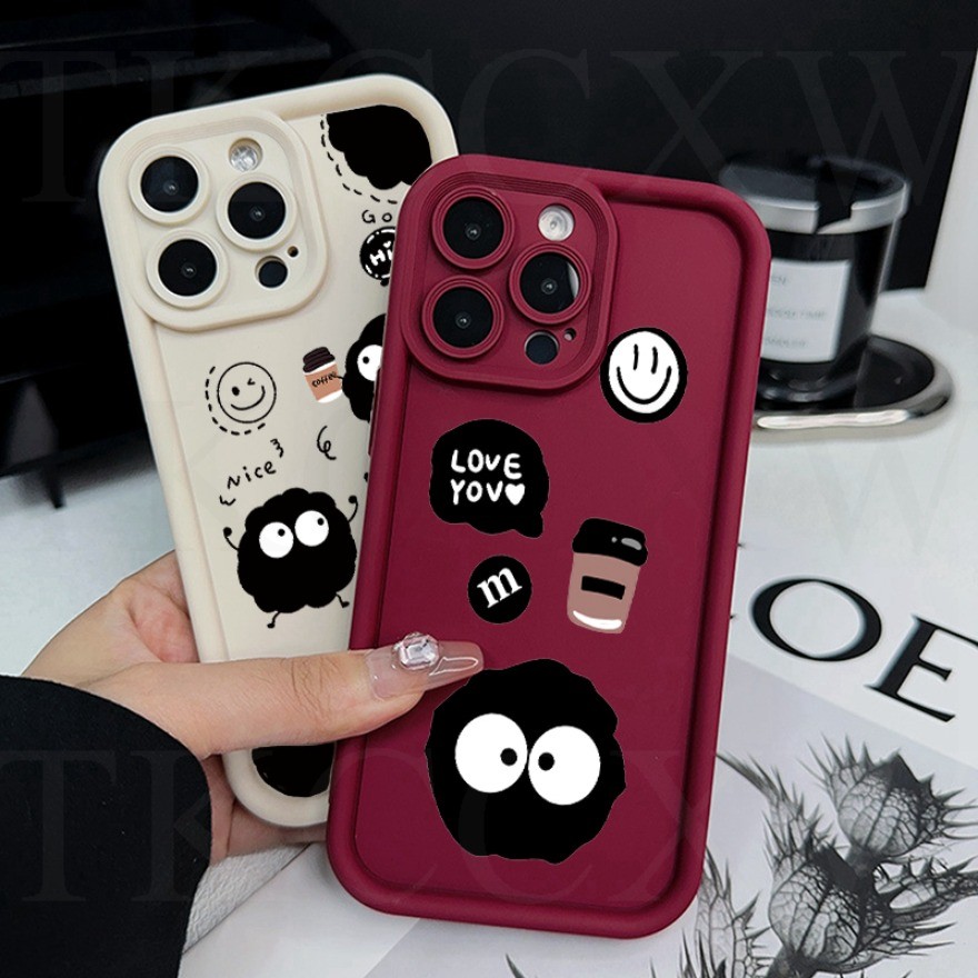 Simple น่ารักกาแฟ Eggette รูปแบบเคสโทรศัพท์สําหรับ Redmi 13 13C 12C 10C 9C 9A 12 10 9 A1 A2 Plus กัน