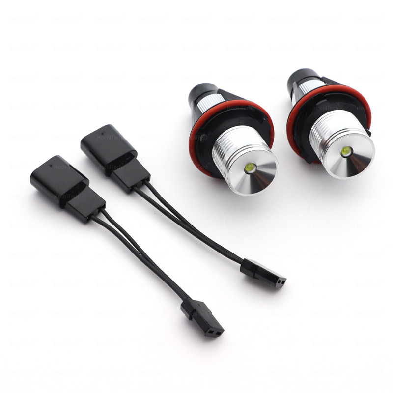สีสัน Bright 20W LED Angel Eye Marker หลอดไฟสําหรับ BMW E87 E39 M5 E60 E61 E63 E64 M6 E65 E66 E83 X3 E53 X5 2000-2008 - รูปที่ 3