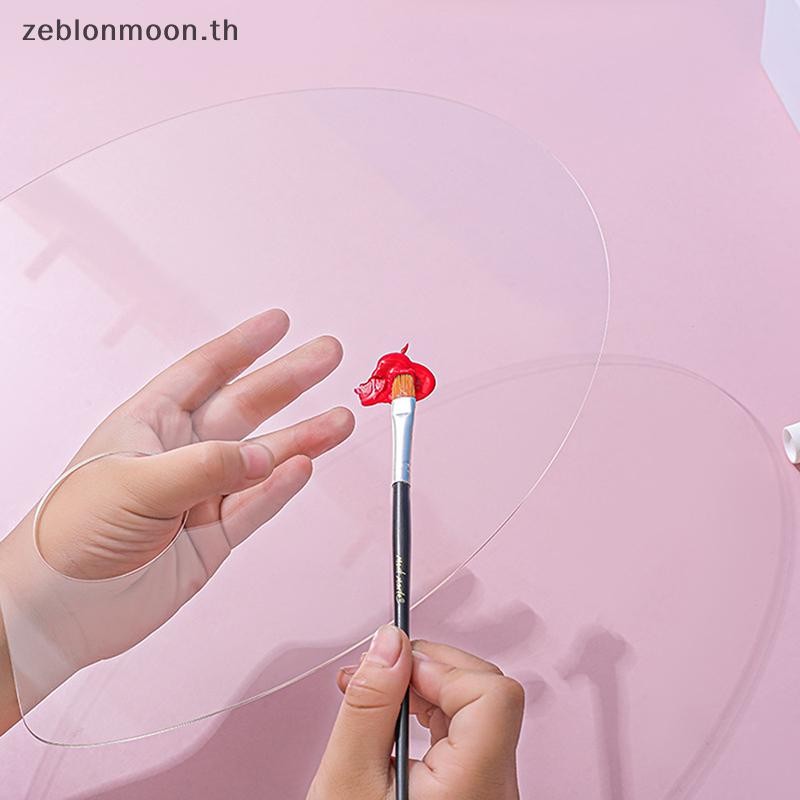 [HM] 1 ชิ้นจานใสจานอะคริลิกวิจิตรศิลป์สีน้ํามันจิตรกรรม Gouache พาเลทอายแชโดว์อะคริลิค {th} - รูปที่ 4