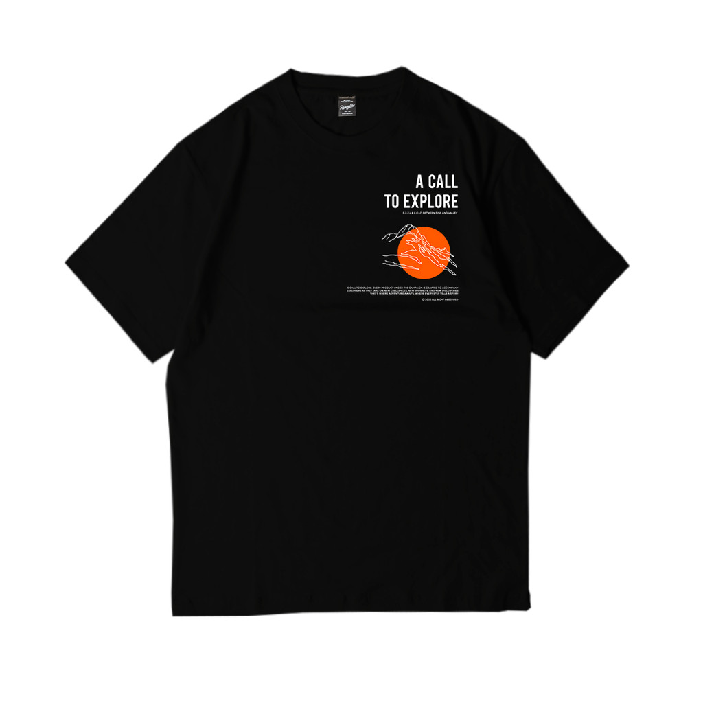 เสื้อยืด Raxzel Kaos Morning Sun Black 5B