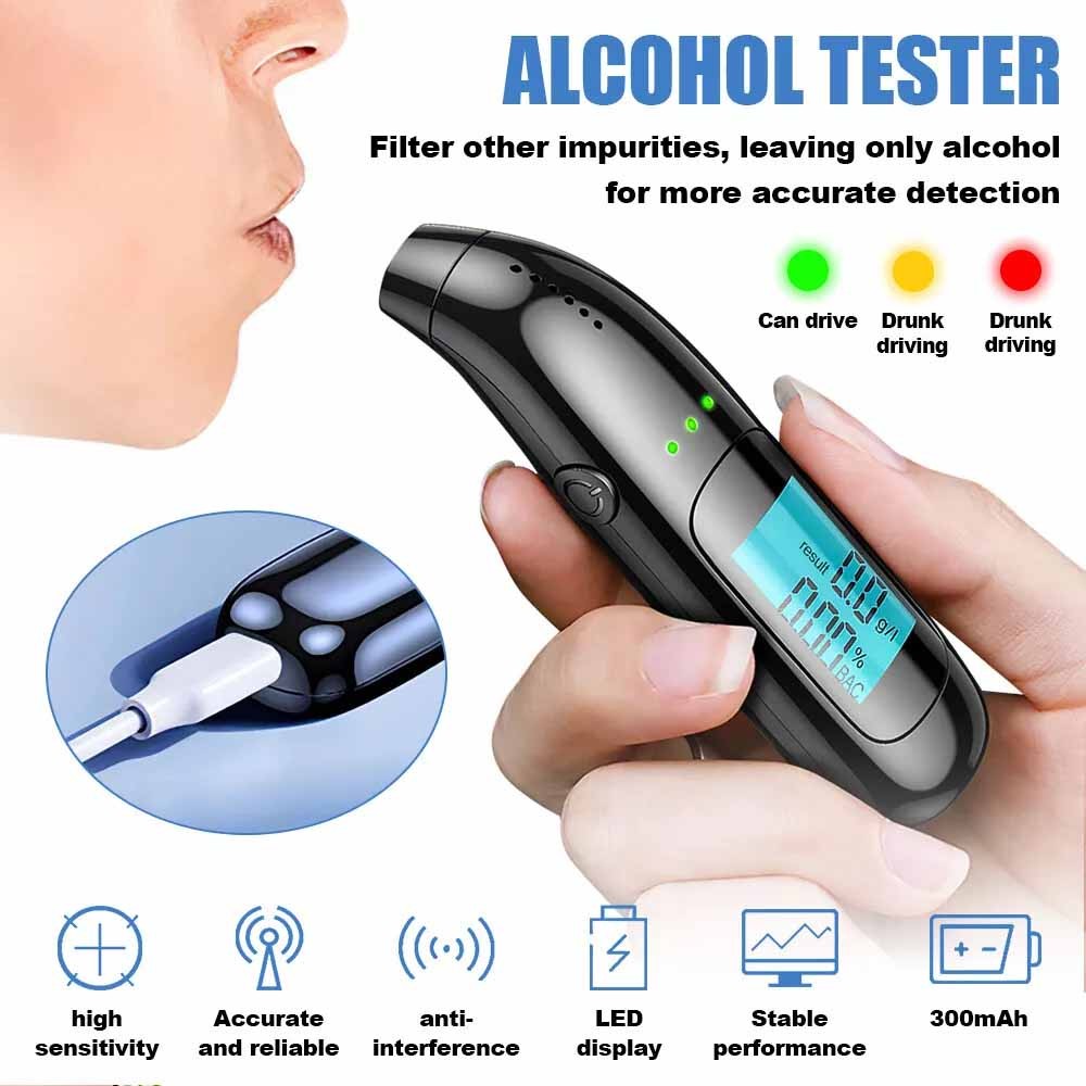 Air blown alcohol tester
